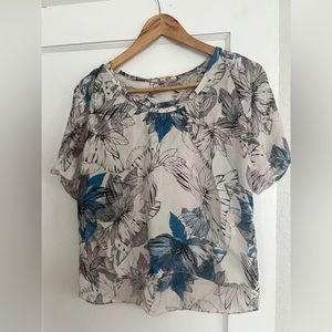 Rebecca Taylor women’s Tahitian flower top